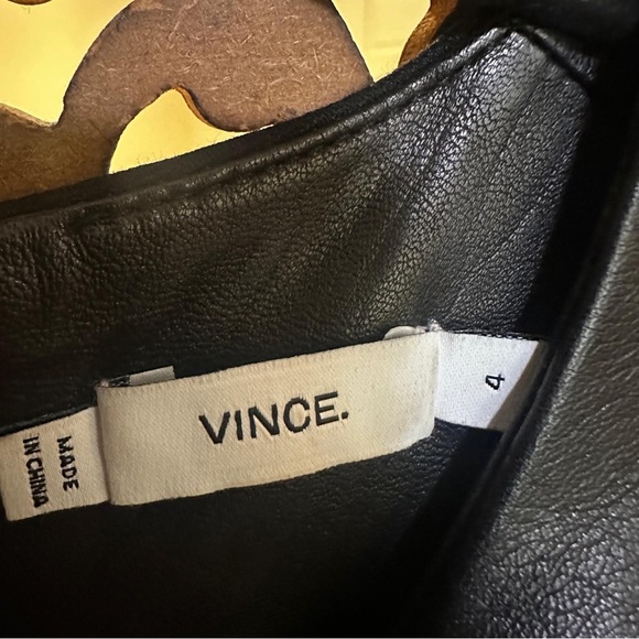 Vince Leather Belted Sheath Black - Picture 4 of 4